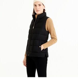 J.Crew Black Puffer Mountain Puffer Vest